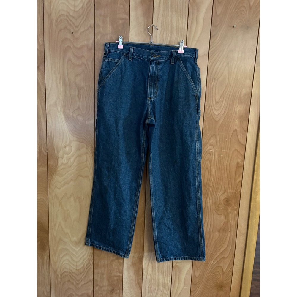 Carhartt B13 DPS Loose Fit Carpenter Jeans Mens 32x28 Dark Wash Indigo Denim